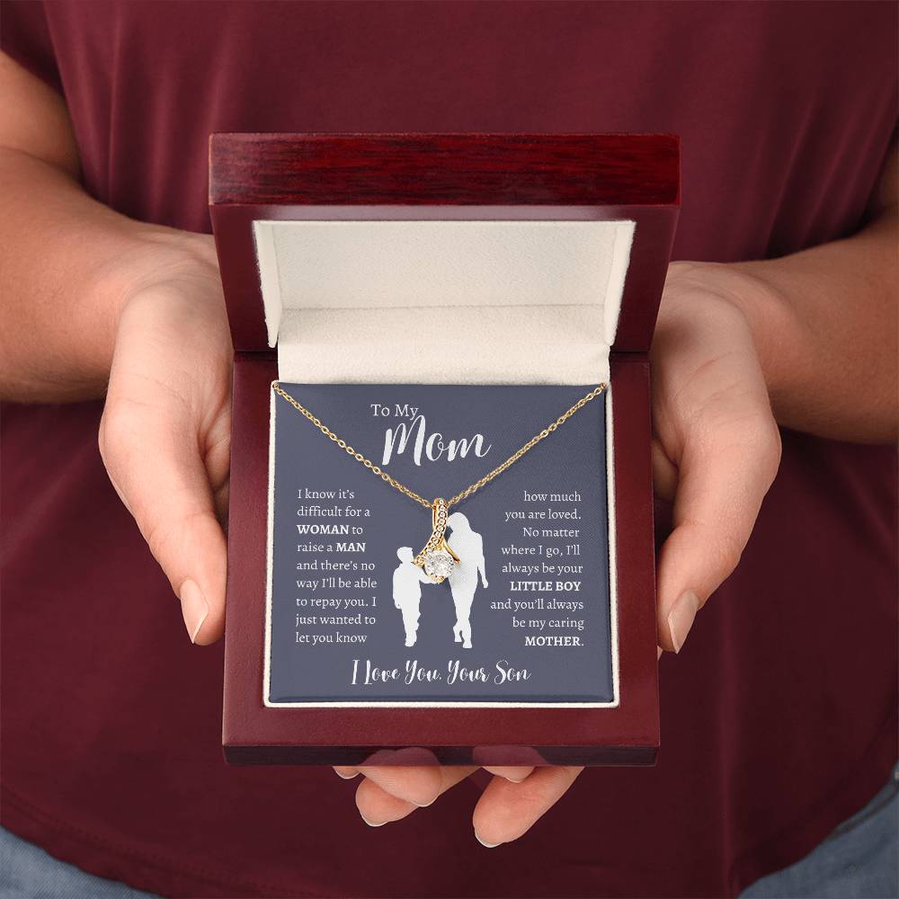 To My Mom From Son | Alluring Beauty Necklace Gift | The Perfect Present to Say "Thank You Mom I Love You"