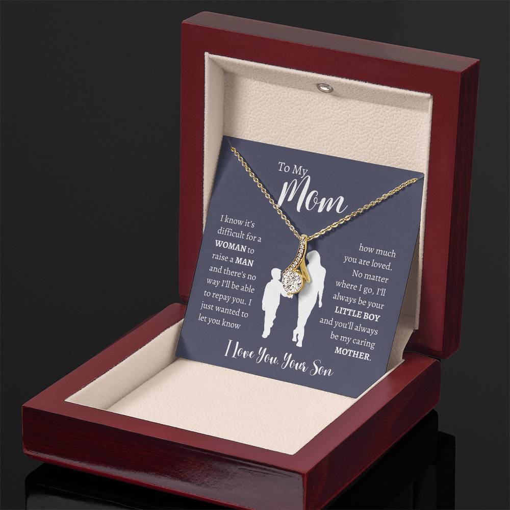 To My Mom From Son | Alluring Beauty Necklace Gift | The Perfect Present to Say "Thank You Mom I Love You"