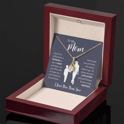 To My Mom From Son | Alluring Beauty Necklace Gift | The Perfect Present to Say "Thank You Mom I Love You"