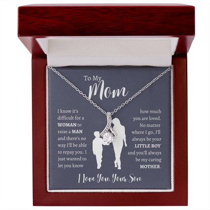 To My Mom From Son | Alluring Beauty Necklace Gift | The Perfect Present to Say "Thank You Mom I Love You"