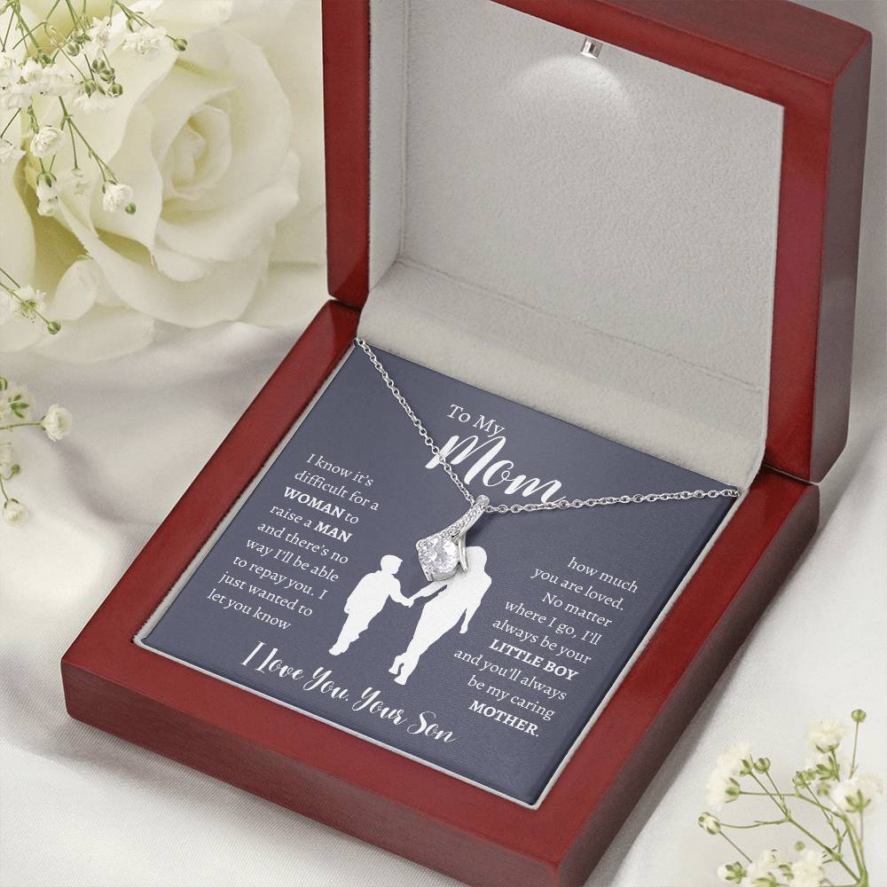 To My Mom From Son | Alluring Beauty Necklace Gift | The Perfect Present to Say "Thank You Mom I Love You"