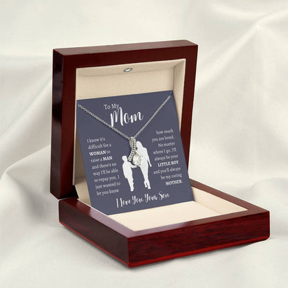 To My Mom From Son | Alluring Beauty Necklace Gift | The Perfect Present to Say "Thank You Mom I Love You"