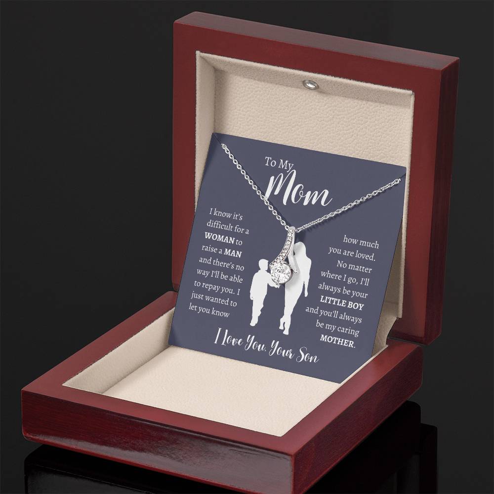 To My Mom From Son | Alluring Beauty Necklace Gift | The Perfect Present to Say "Thank You Mom I Love You"
