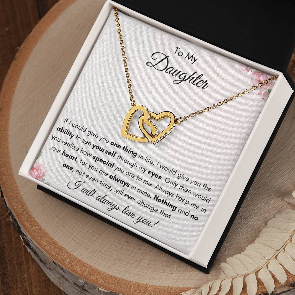 To My Daughter | Forever Interlocking Hearts Gift | The Perfect Present to Say "You Are Always in My Heart"