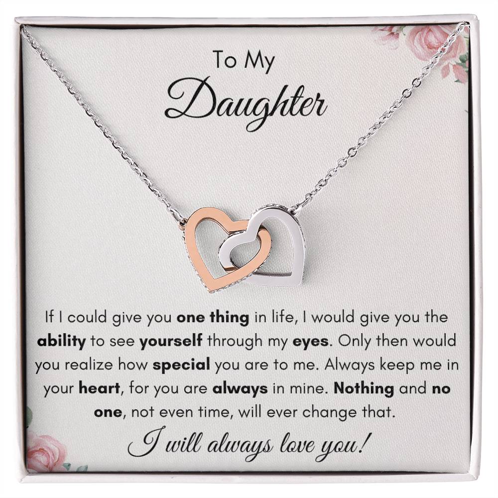 To My Daughter | Forever Interlocking Hearts Gift | The Perfect Present to Say "You Are Always in My Heart"