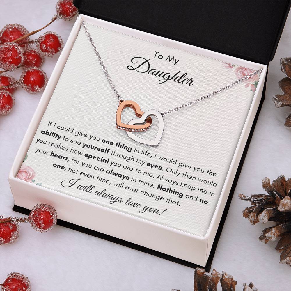 To My Daughter | Forever Interlocking Hearts Gift | The Perfect Present to Say "You Are Always in My Heart"