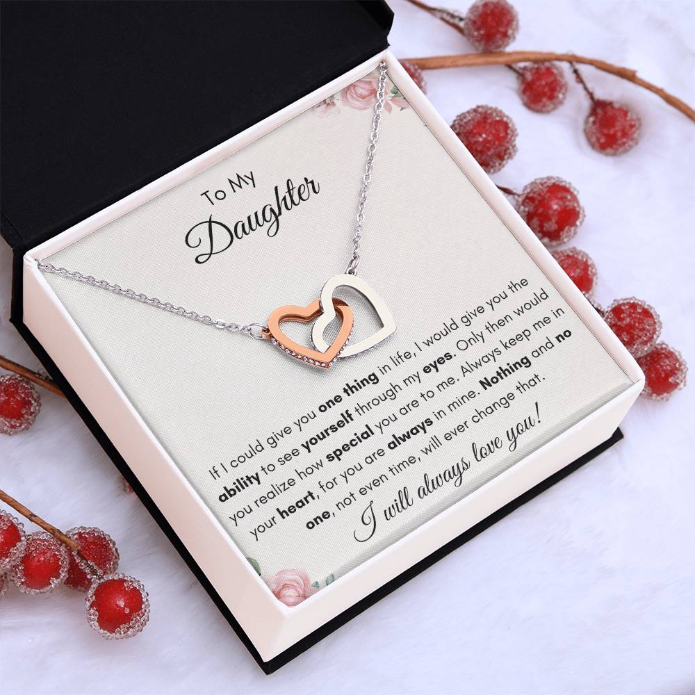 To My Daughter | Forever Interlocking Hearts Gift | The Perfect Present to Say "You Are Always in My Heart"