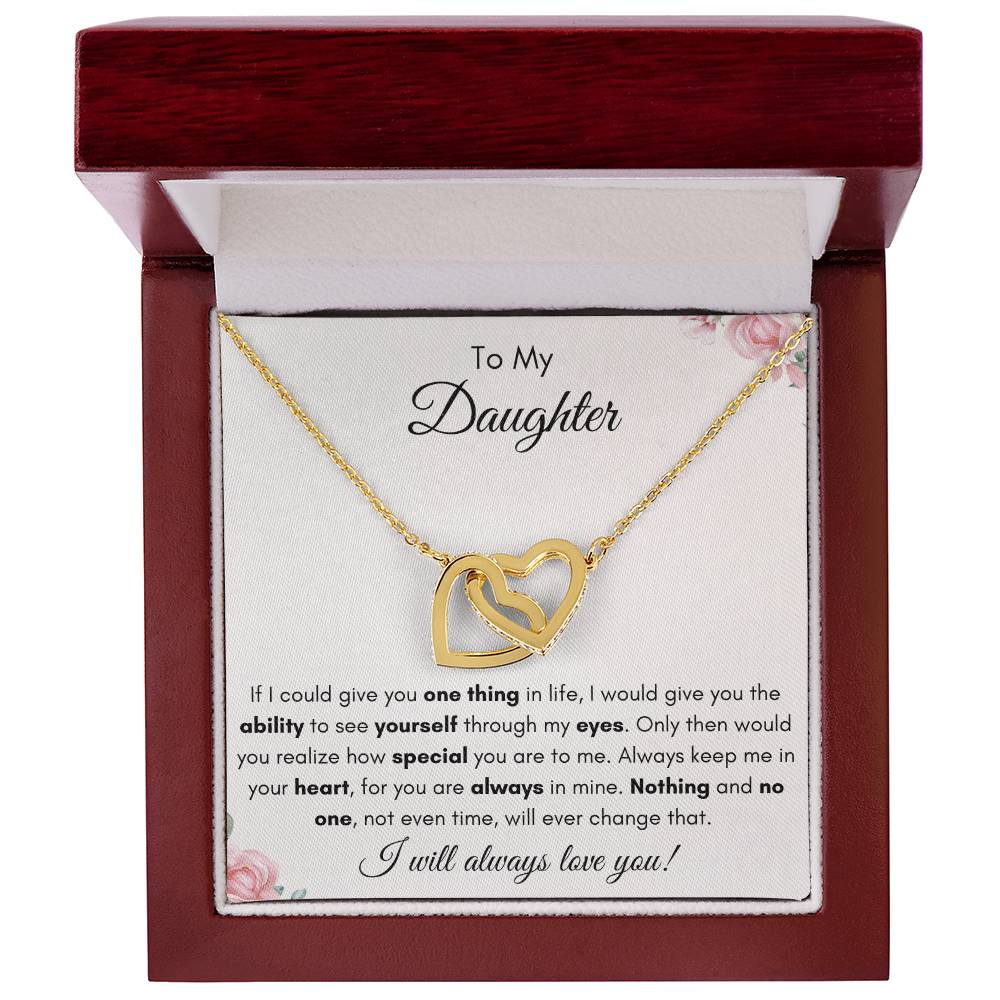 To My Daughter | Forever Interlocking Hearts Gift | The Perfect Present to Say "You Are Always in My Heart"