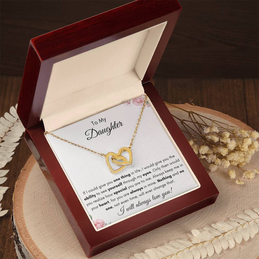 To My Daughter | Forever Interlocking Hearts Gift | The Perfect Present to Say "You Are Always in My Heart"