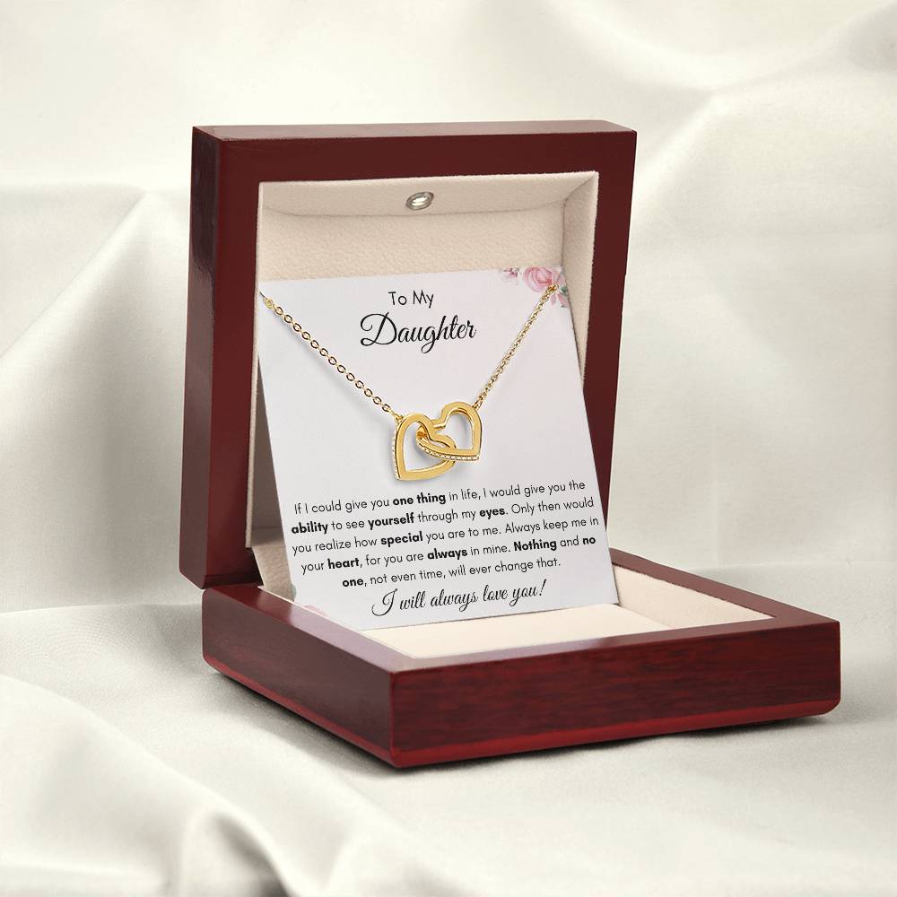 To My Daughter | Forever Interlocking Hearts Gift | The Perfect Present to Say "You Are Always in My Heart"