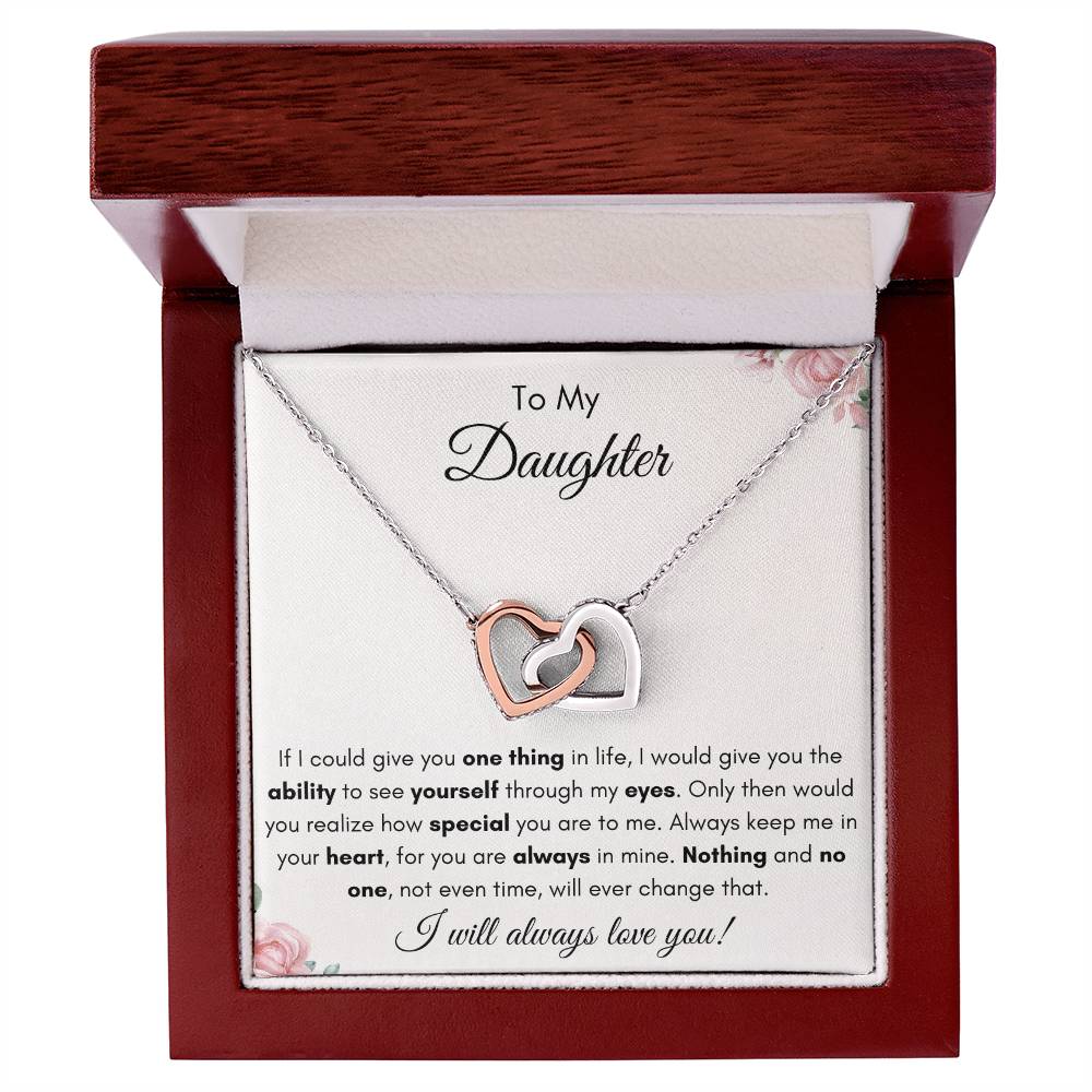 To My Daughter | Forever Interlocking Hearts Gift | The Perfect Present to Say "You Are Always in My Heart"