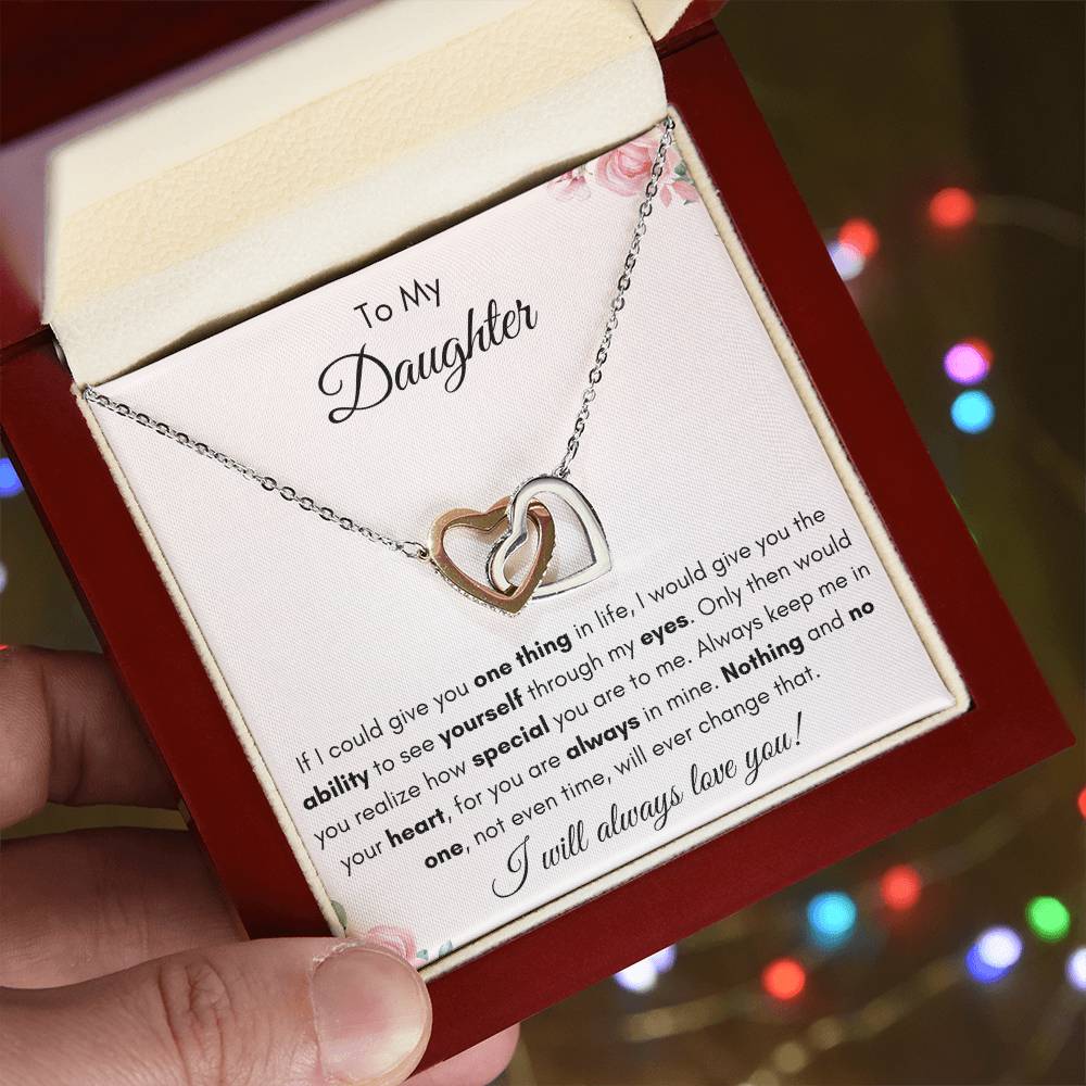 To My Daughter | Forever Interlocking Hearts Gift | The Perfect Present to Say "You Are Always in My Heart"