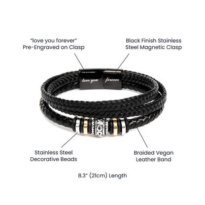To My Son | Love You Forever Bracelet Gift | The Perfect Present To Say "Believe In Yourself"