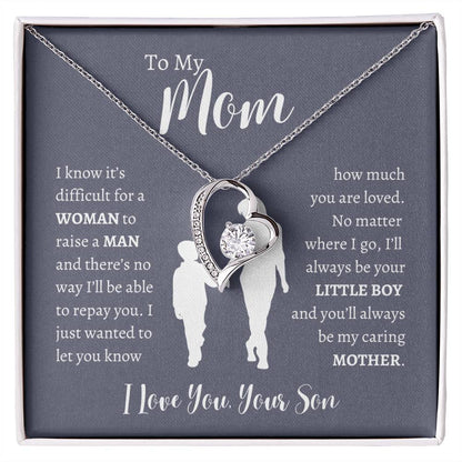 To My Mom From Son | Forever Love Necklace Gift | The Perfect Present to Say "Thank You Mom I Love You"