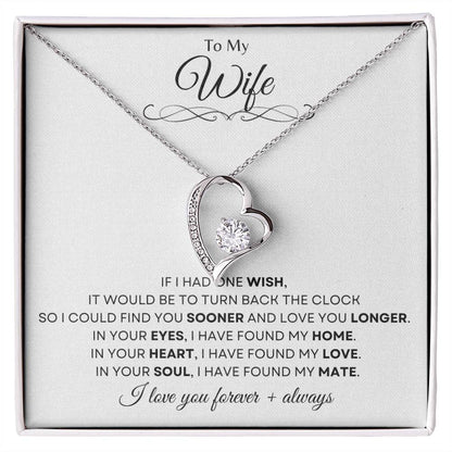 To My Wife | Forever Love Necklace Gift | The Perfect Present to Say "In You I Have Found My Home, My Love, My Mate"
