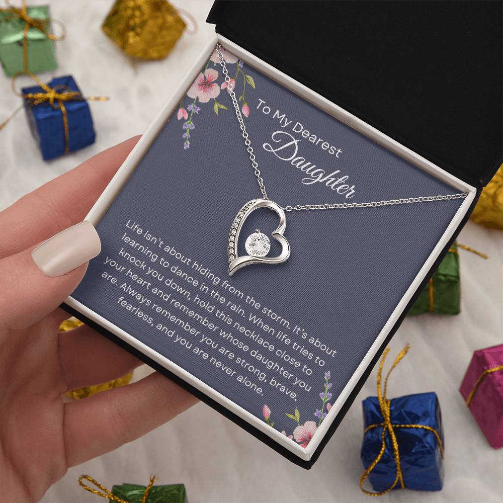 To My Daughter | Forever Love Necklace Gift | The Perfect Present to Say "You Are Never Alone"