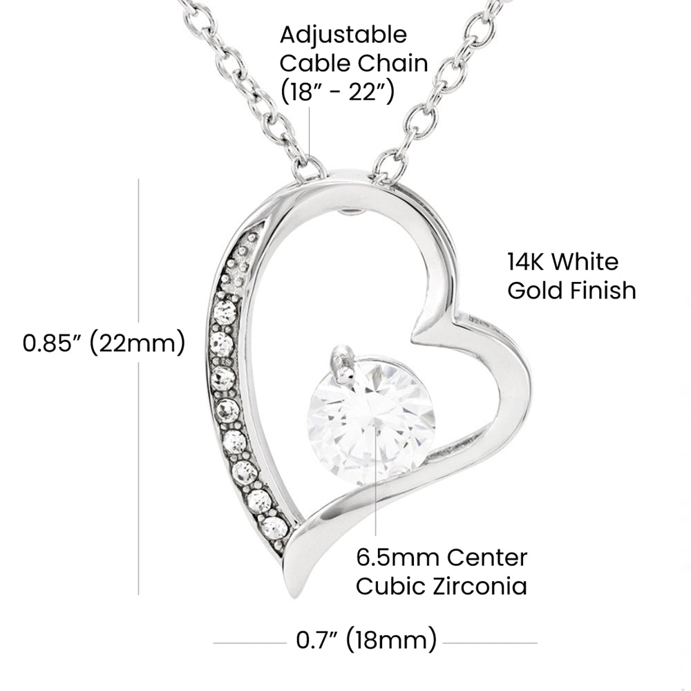 To My Loving Mom | Forever Love Necklace Gift | The Perfect Present to Say "You Mean the World to Me"