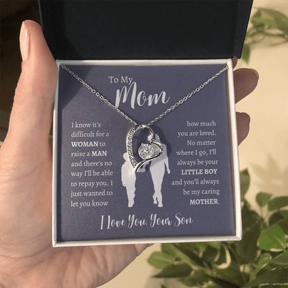 To My Mom From Son | Forever Love Necklace Gift | The Perfect Present to Say "Thank You Mom I Love You"
