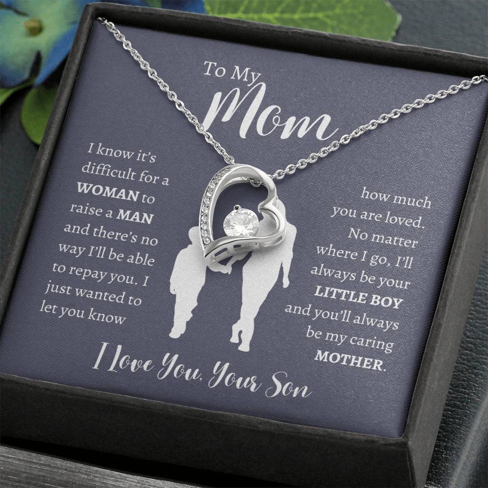 To My Mom From Son | Forever Love Necklace Gift | The Perfect Present to Say "Thank You Mom I Love You"