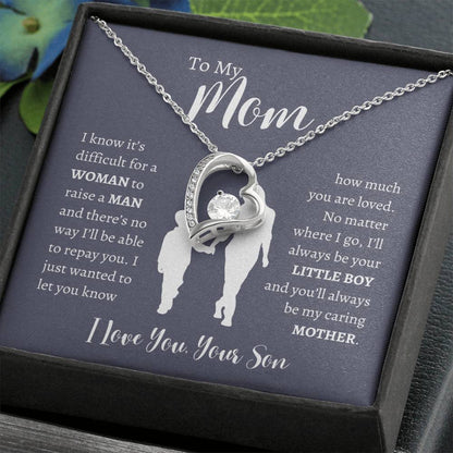 To My Mom From Son | Forever Love Necklace Gift | The Perfect Present to Say "Thank You Mom I Love You"