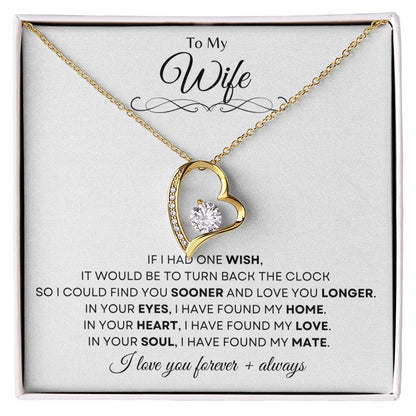 To My Wife | Forever Love Necklace Gift | The Perfect Present to Say "In You I Have Found My Home, My Love, My Mate"