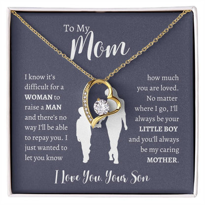 To My Mom From Son | Forever Love Necklace Gift | The Perfect Present to Say "Thank You Mom I Love You"