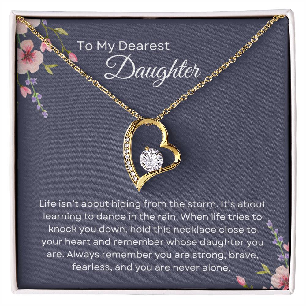 To My Daughter | Forever Love Necklace Gift | The Perfect Present to Say "You Are Never Alone"