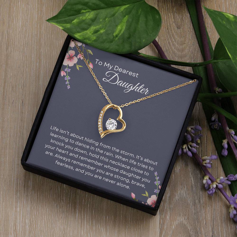 To My Daughter | Forever Love Necklace Gift | The Perfect Present to Say "You Are Never Alone"