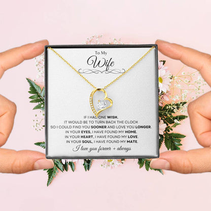 To My Wife | Forever Love Necklace Gift | The Perfect Present to Say "In You I Have Found My Home, My Love, My Mate"